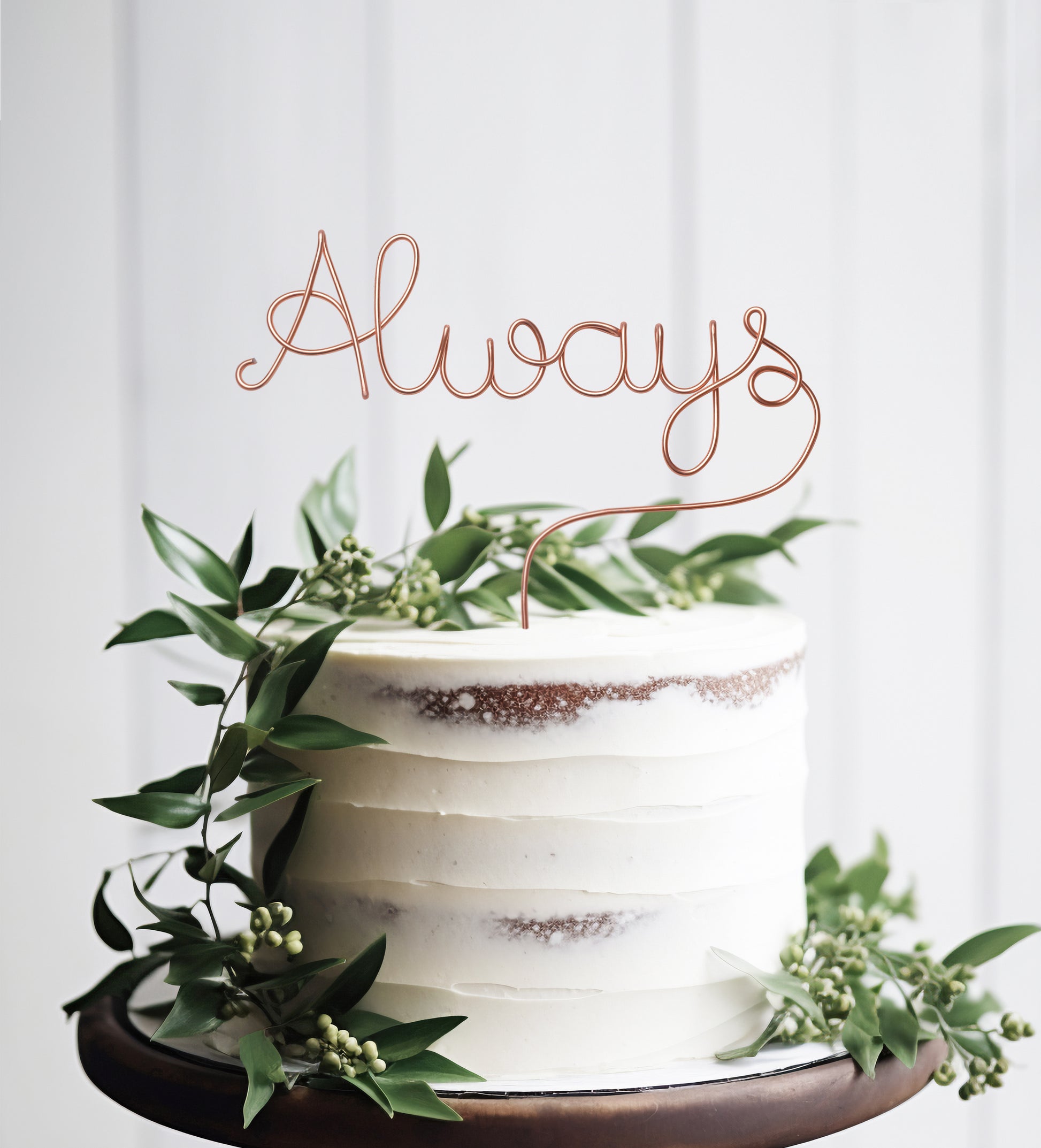 Caketopper aus Draht, Schriftzug aus Draht,Kuchenaufsatz,Tortenaufsatz, Hochzeit, Always