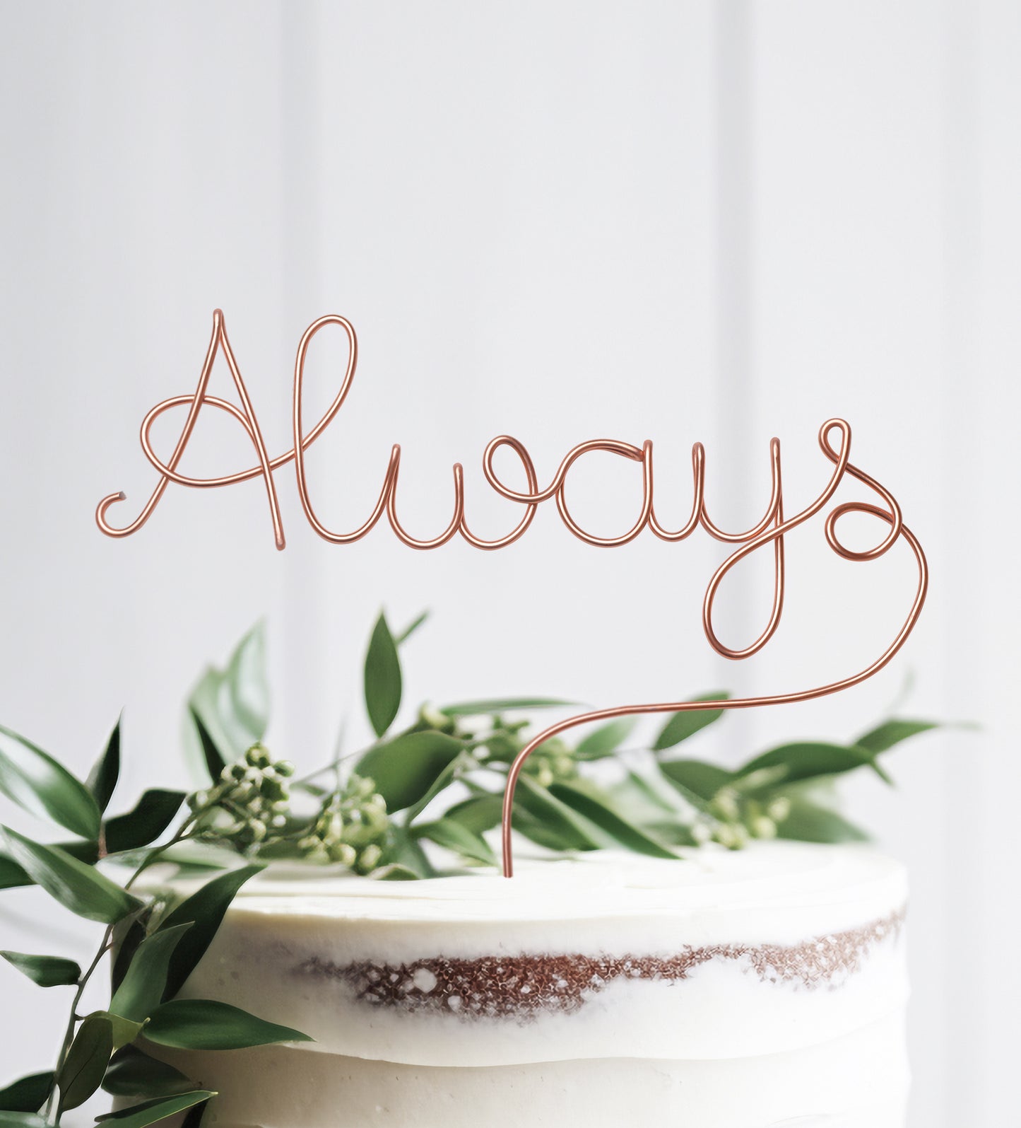 Caketopper aus Draht, Schriftzug aus Draht,Kuchenaufsatz,Tortenaufsatz, Hochzeit, Always