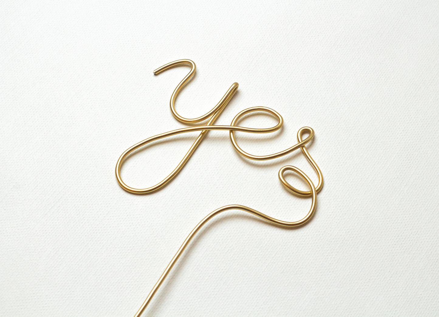 Caketopper aus Draht, Schriftzug aus Draht,Kuchenaufsatz,Tortenaufsatz, Hochzeit, Yes