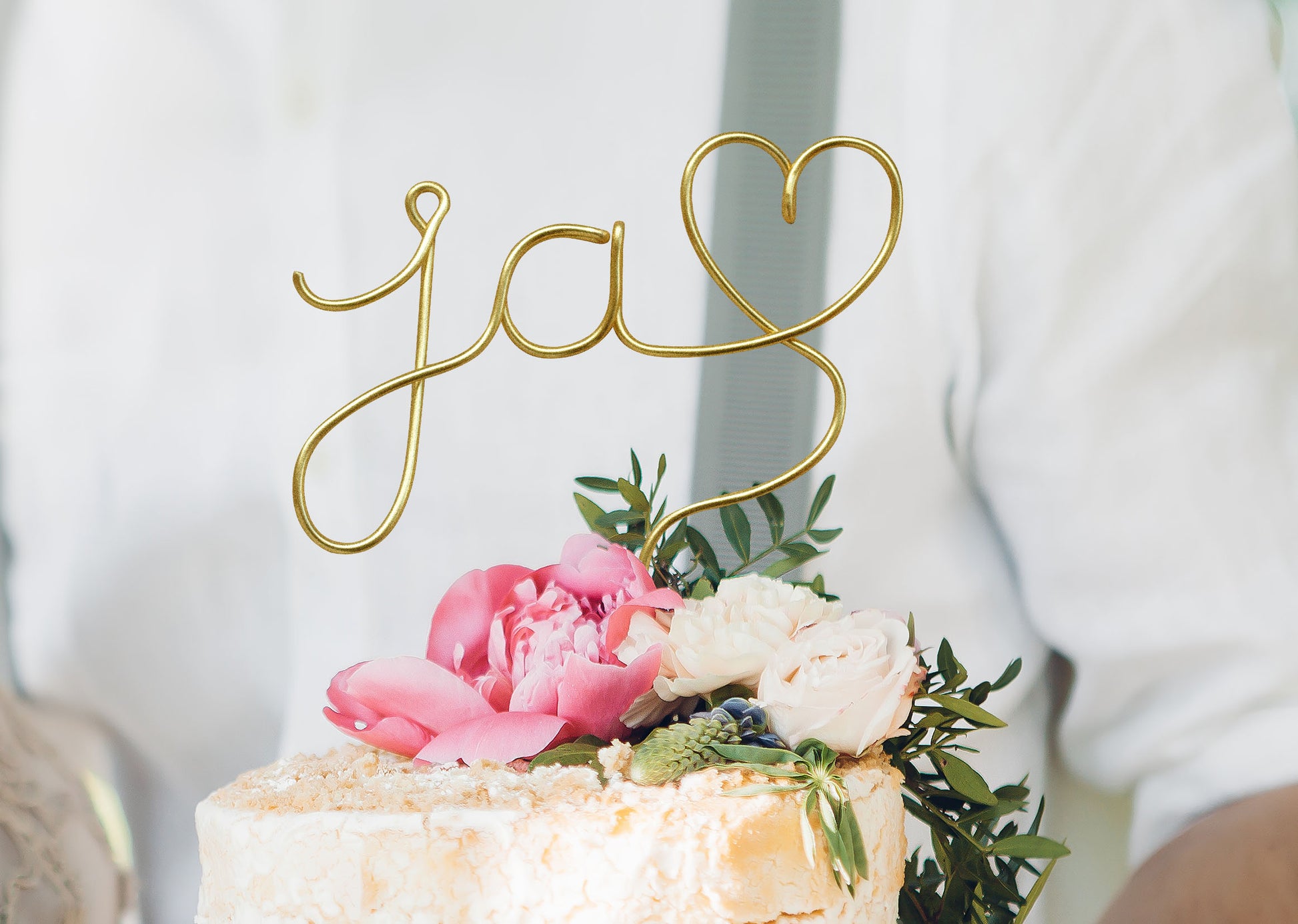 Cake Topper aus Draht, Handgefertigt, Schriftzug aus Draht,Kuchenaufsatz,Tortenaufsatz,Verlobung, Hochzeit
