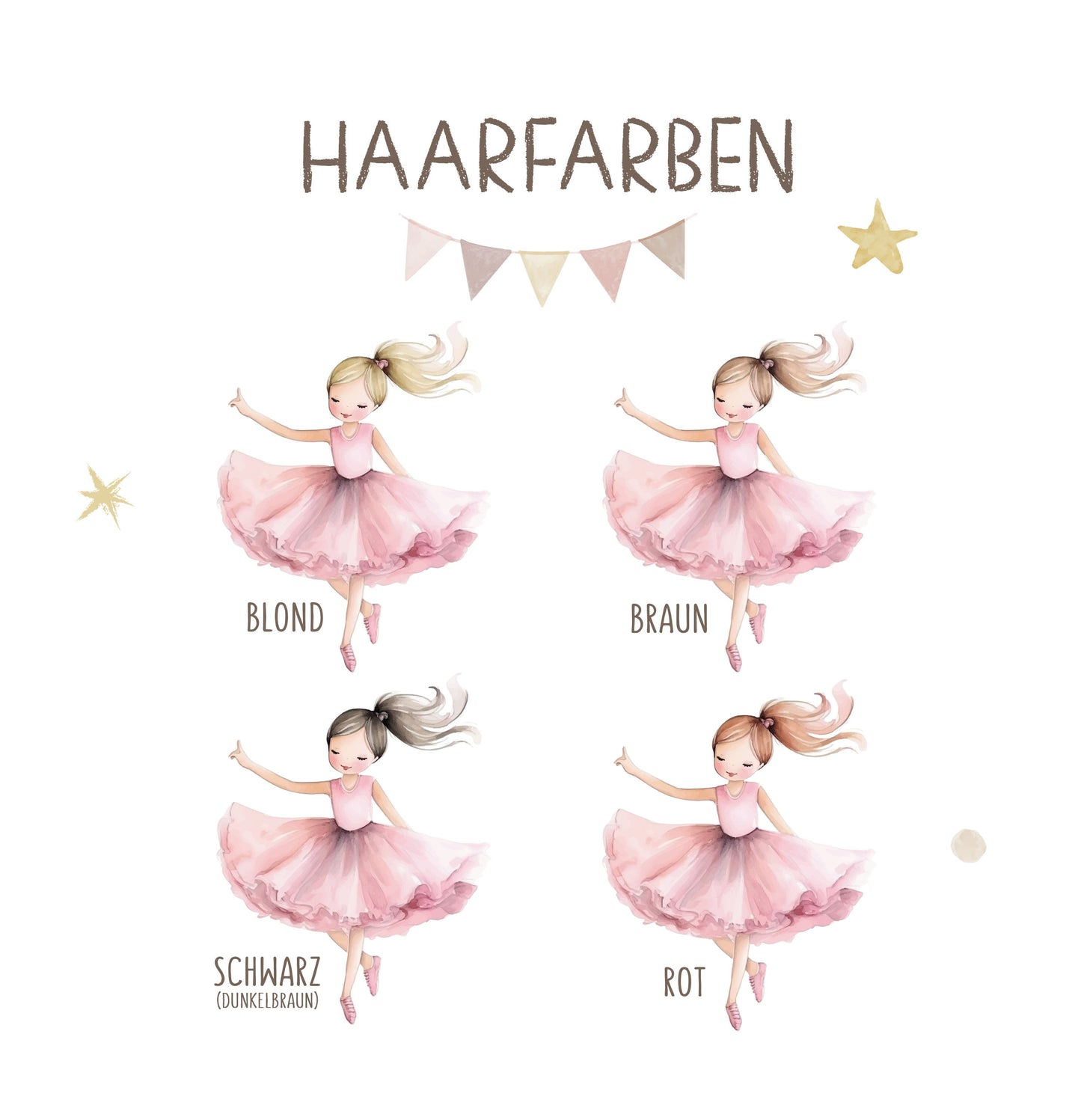 Personalisierte Meilensteintafel zur Einschulung, Meilensteinposter, Ballerina