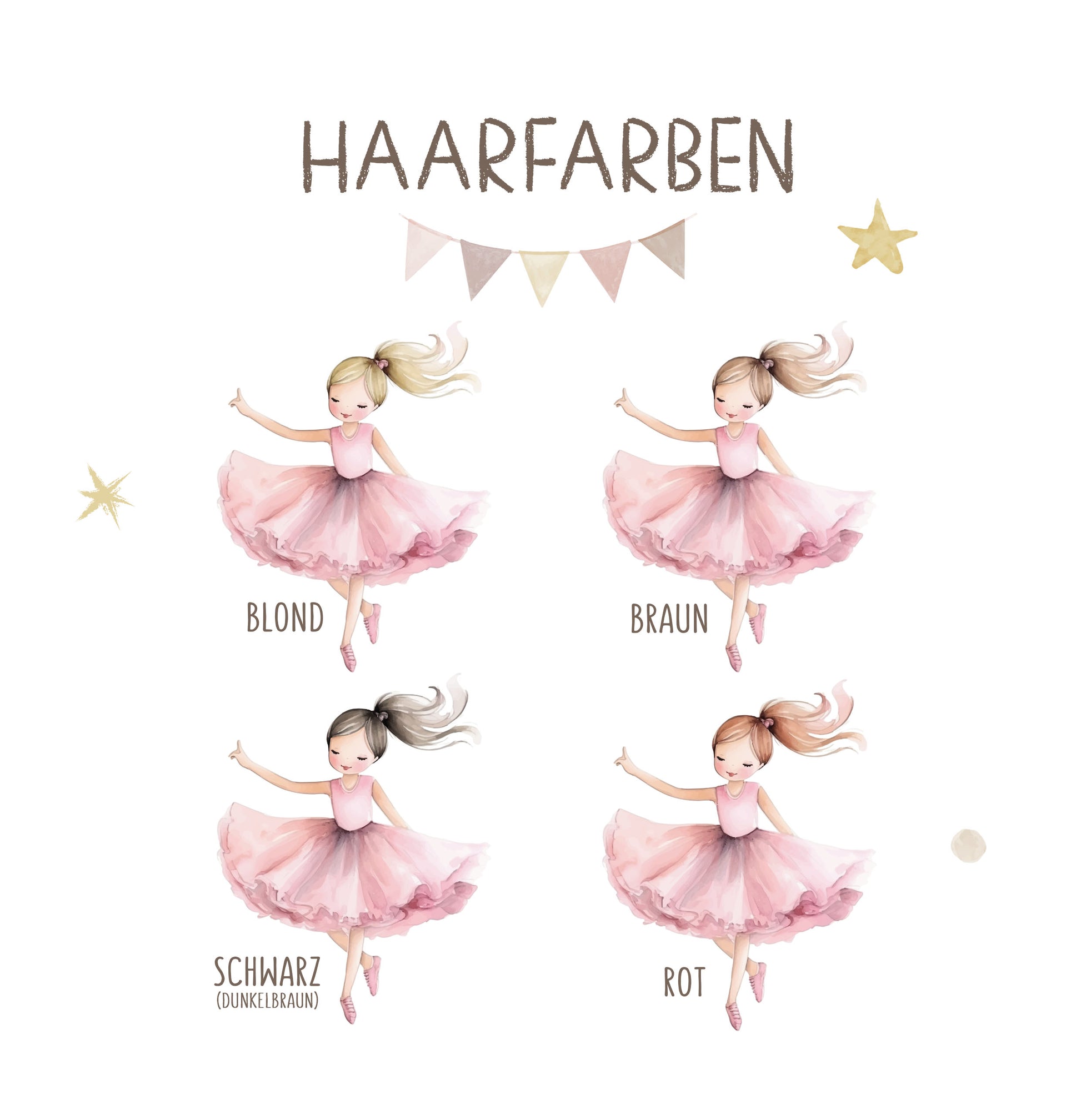 Personalisierte Meilensteintafel zur Einschulung, Meilensteinposter, Ballerina
