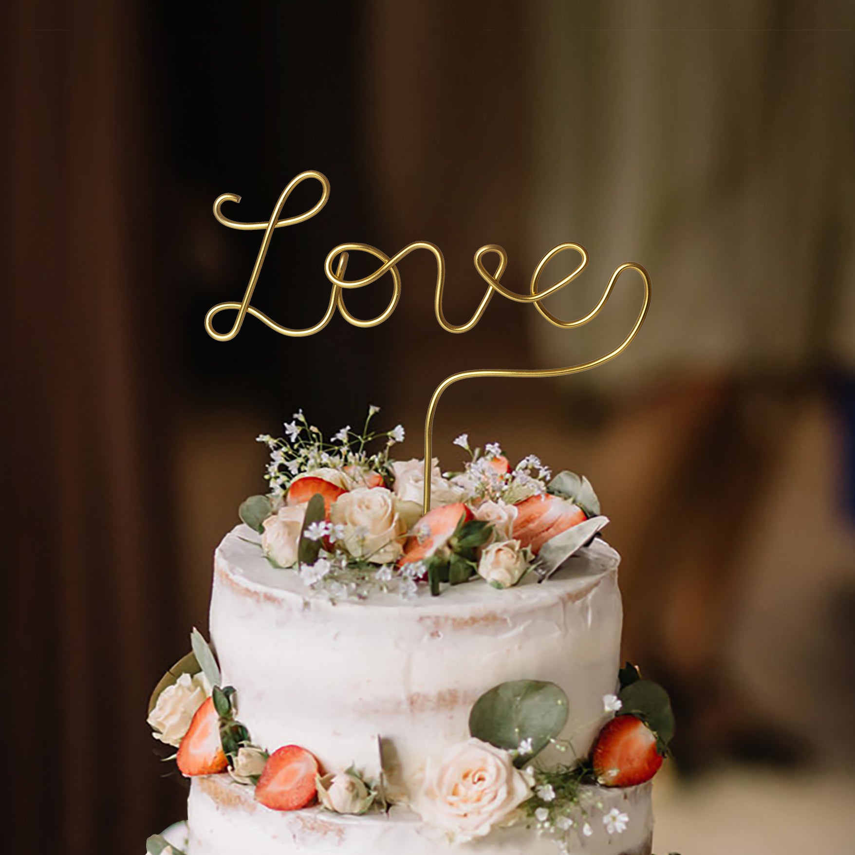 Caketopper aus Draht, Schriftzug aus Draht,Kuchenaufsatz,Tortenaufsatz, Hochzeit, Love
