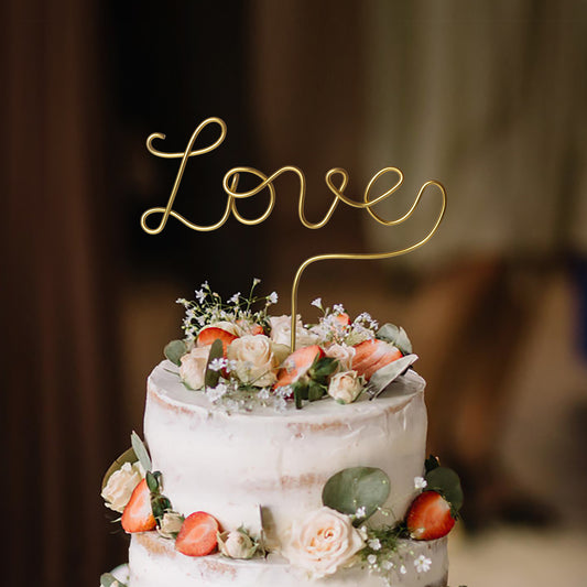 Caketopper aus Draht, Schriftzug aus Draht,Kuchenaufsatz,Tortenaufsatz, Hochzeit, Love